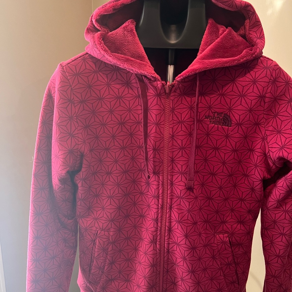 The North Face Fuchsia Patterned Hoodie